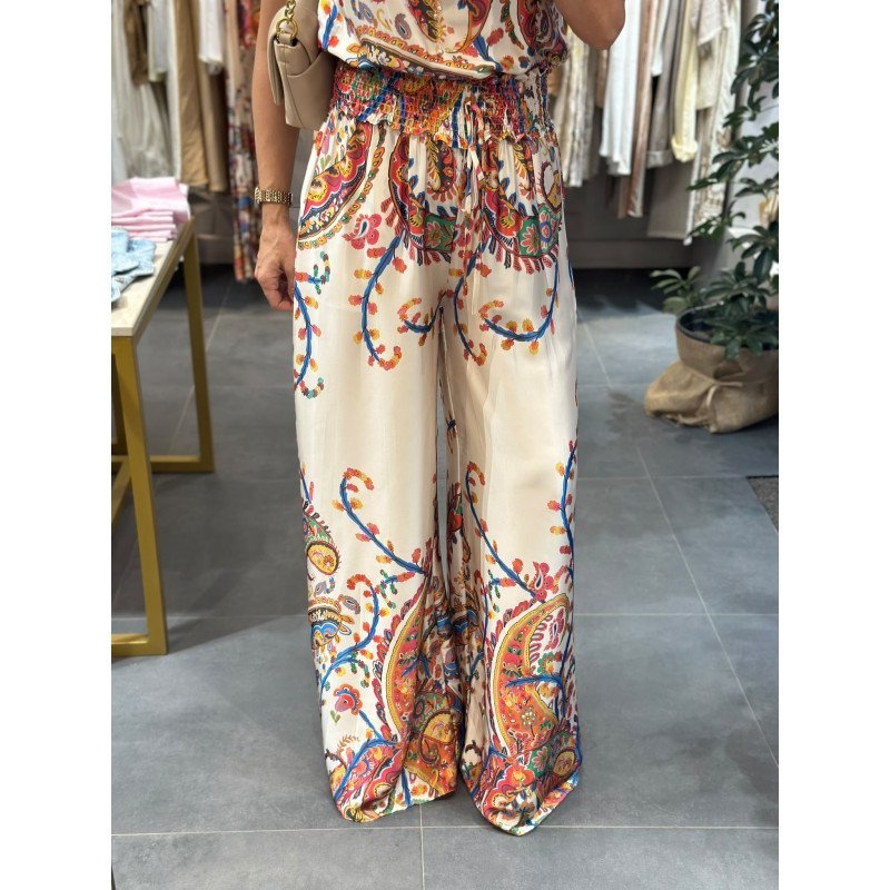 İpek Saten Bluz Pantolon Takım 6