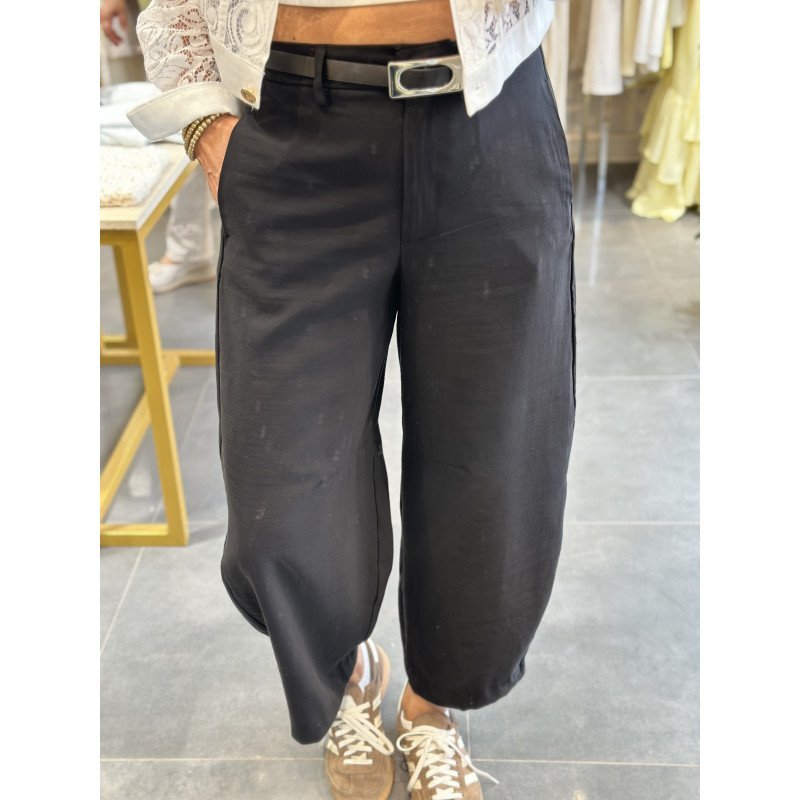 Kemerli Tensel Pantolon 3