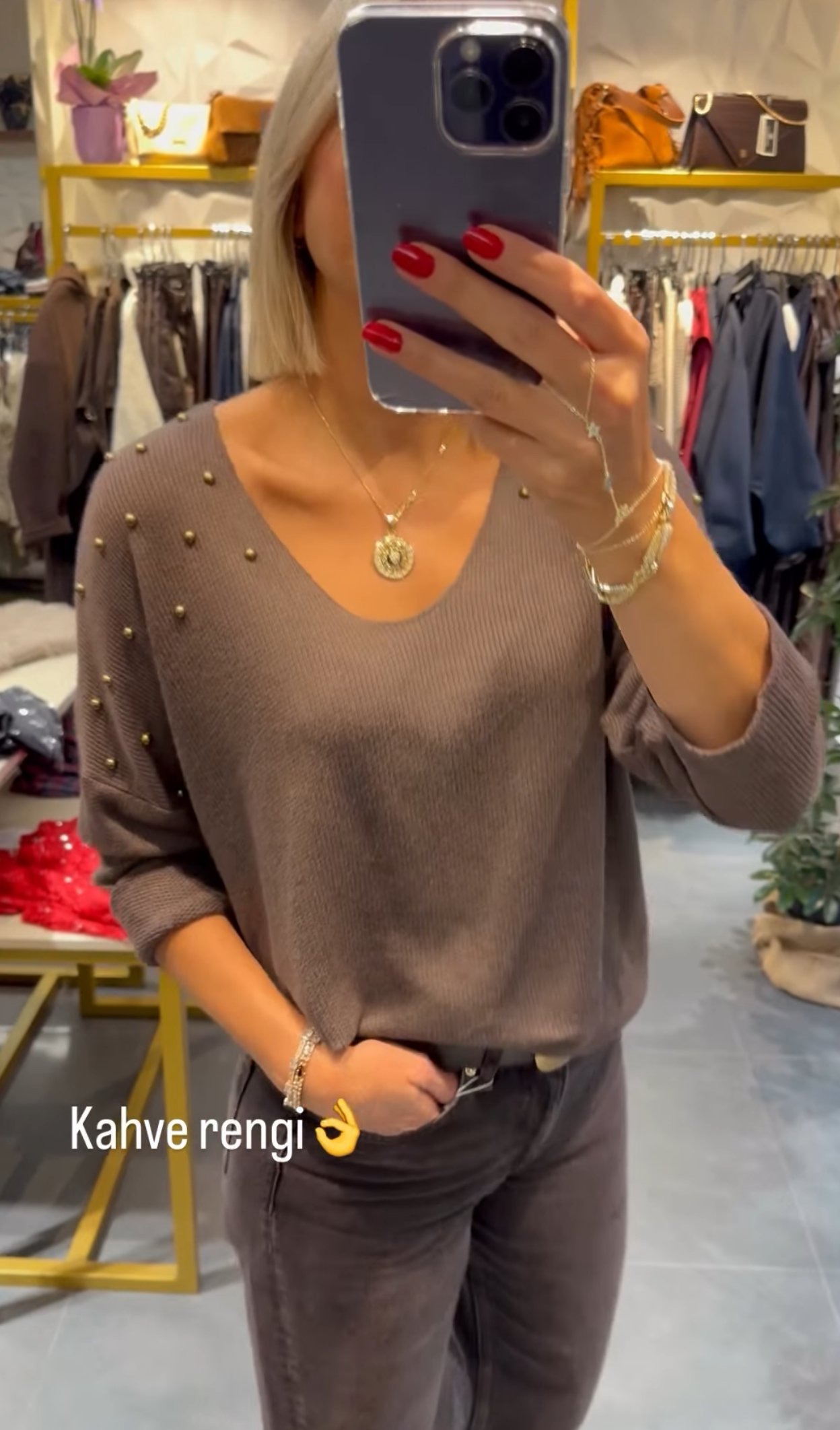 İthal Zımba Detay Triko 3