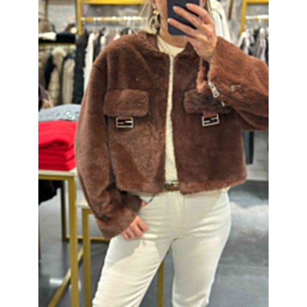 Kısa Model Kahve Kürk