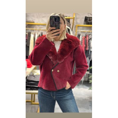 İthal Kürk Yaka Hırka