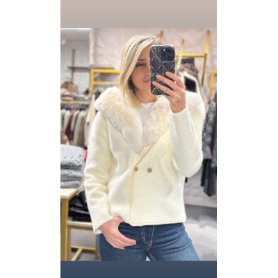 İthal Kürk Yaka Hırka