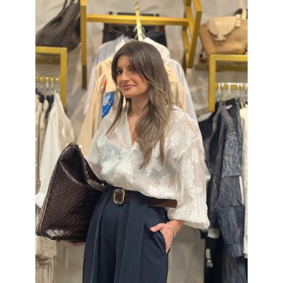 Kendinden Desenli Gömlek