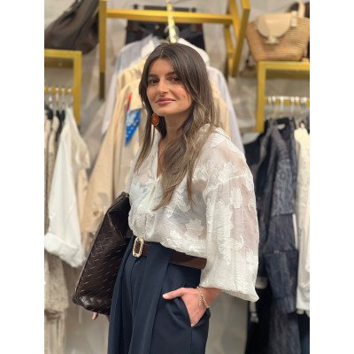 Kendinden Desenli Gömlek